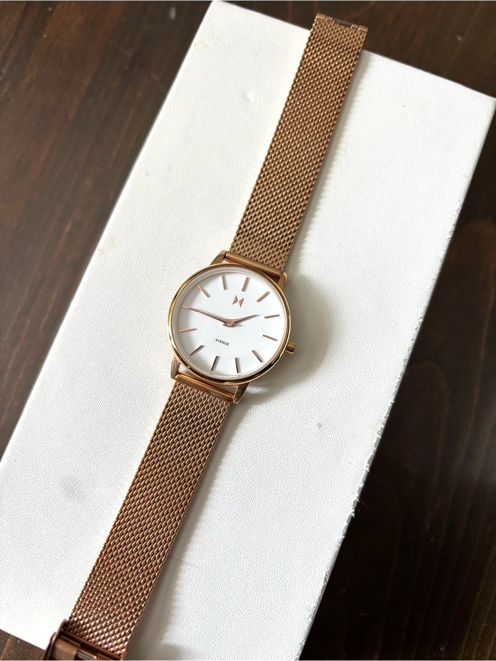 MVMT Rose Gold Avenue Lexington Watch